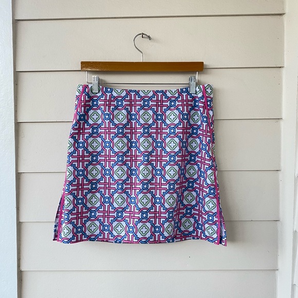GOLFTINI • Candy Land Patterned Golf Skort Size 4 Long Batik Geometric - Picture 15 of 15